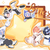 蓝星公寓系列二创，超喜欢这套衣服所以画下，动作有参考，原设计九牙子劳斯已同意二创