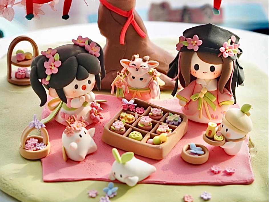 桃源2周年花朝节✨可爱国风春日桃花小场景