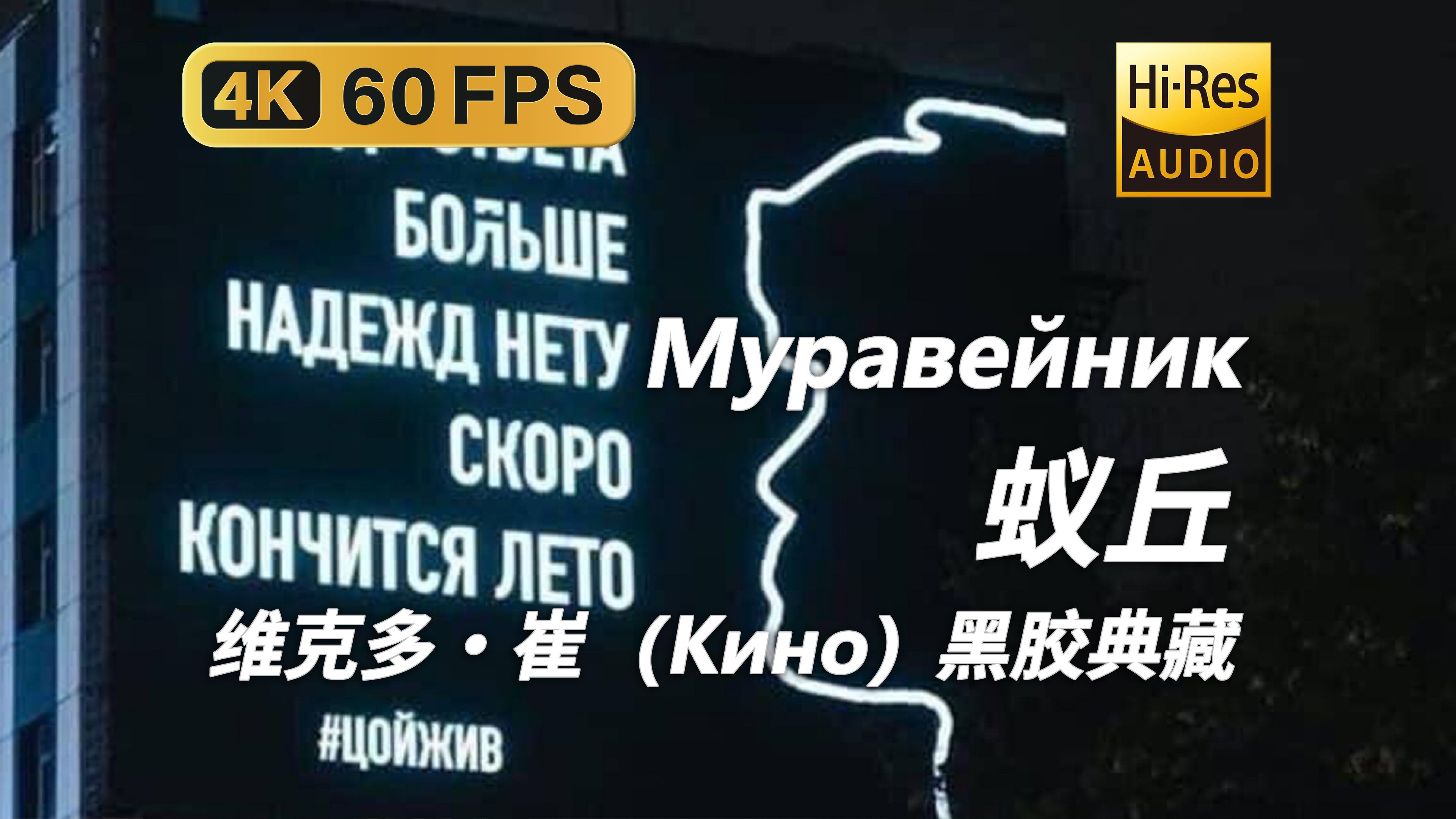 【4K Hi-Res 黑胶试听】蚁丘 Муравейник 维克多崔（Кино）音乐典藏