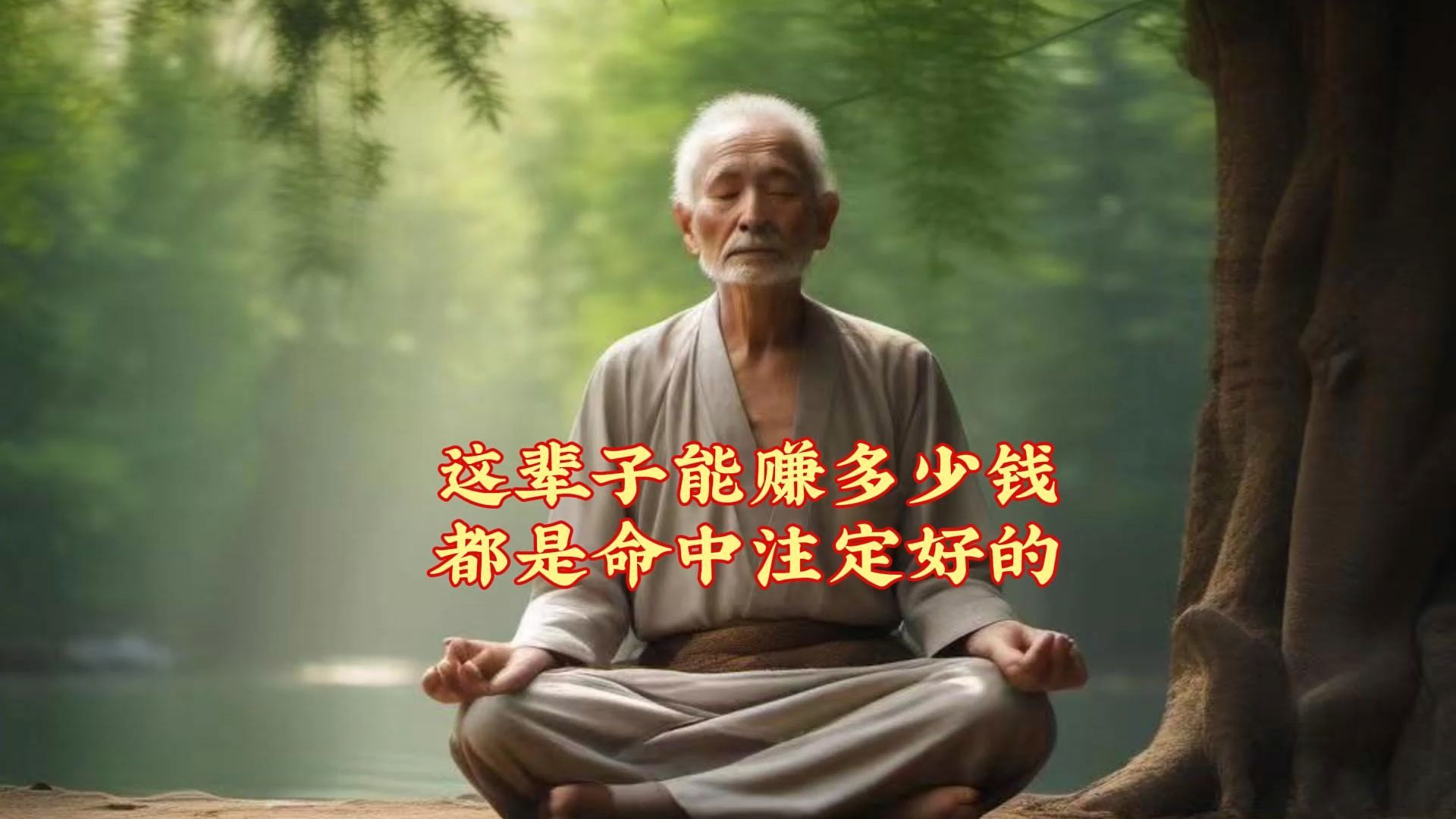 你这辈子能挣多少钱，是命运预先决定的