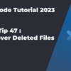 VS Code入门教程 #91 文件使用技巧47: 找回被不小心删除的文件