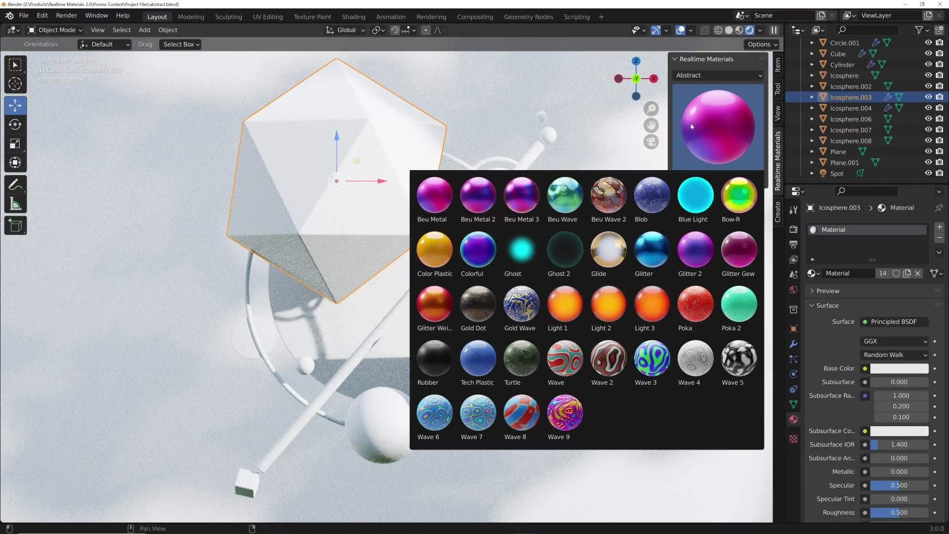 中文版Blender插件 200组真实程序纹理材质预设Realtime Materials 2,一键三联，评论 免费领取_哔哩哔哩_bilibili