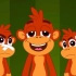 少儿英语 英语儿歌 蹦床的五个小猴子 Five Little Monkeys Jumping On The Bed