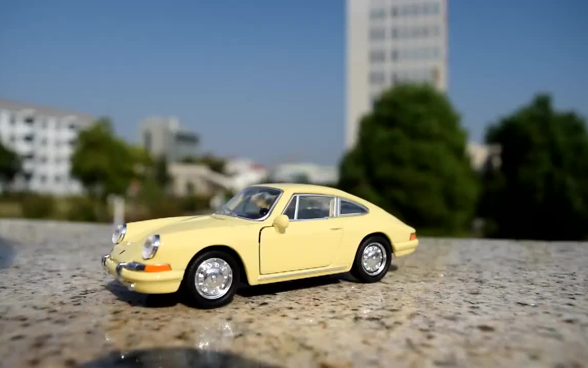 1964年保时捷911复古经典跑车模型玩具汽车模型小比例车模模型车模型