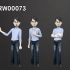 RW00073-3D卡通虚拟角色男性主持人主播三维播音解说员 GIF视频素材
