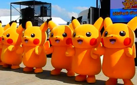 皮卡丘的高萌舞蹈pikachuevent2015