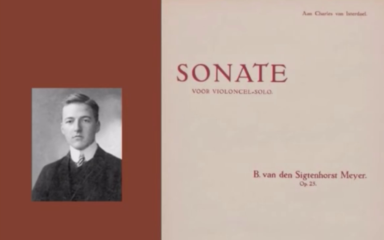 【曲谱】Bernhard Van Den Sigtenhorst Meyer - Sonata For Solo Cello, Op. 25 ...