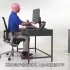 常在电脑前办公办公人员如何保持正确坐姿