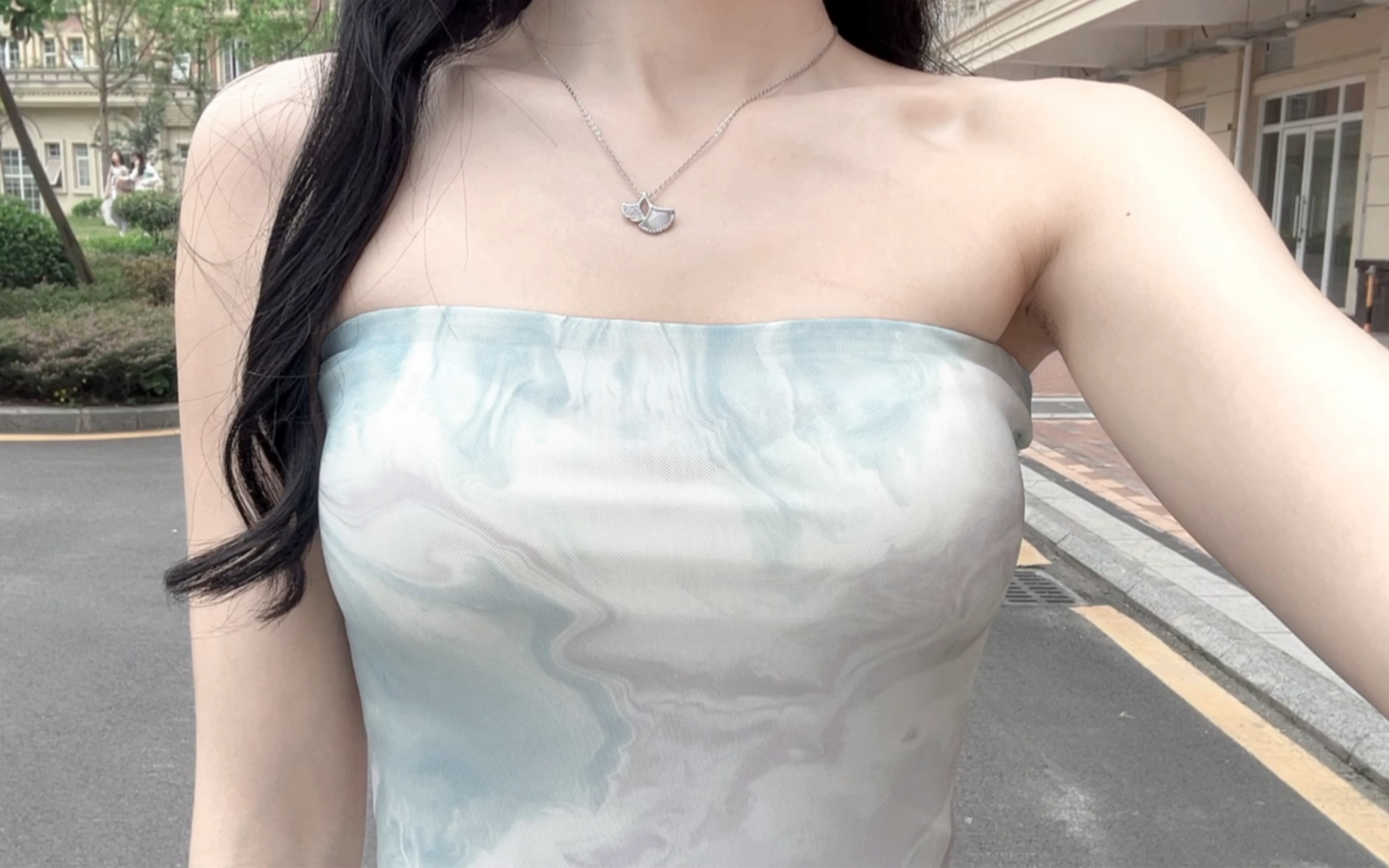 The hip dress shows off your figure.