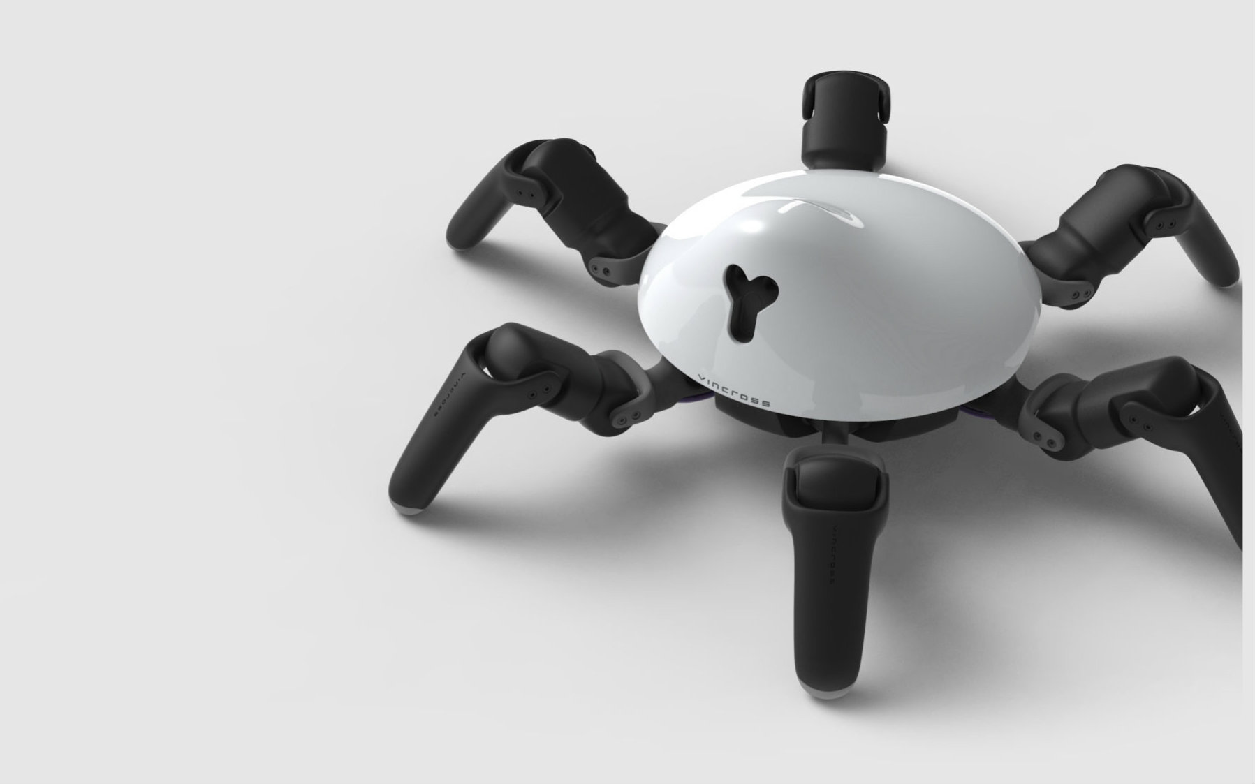 六足机器人HEXA酱能跑能爬楼梯_哔哩哔哩(゜