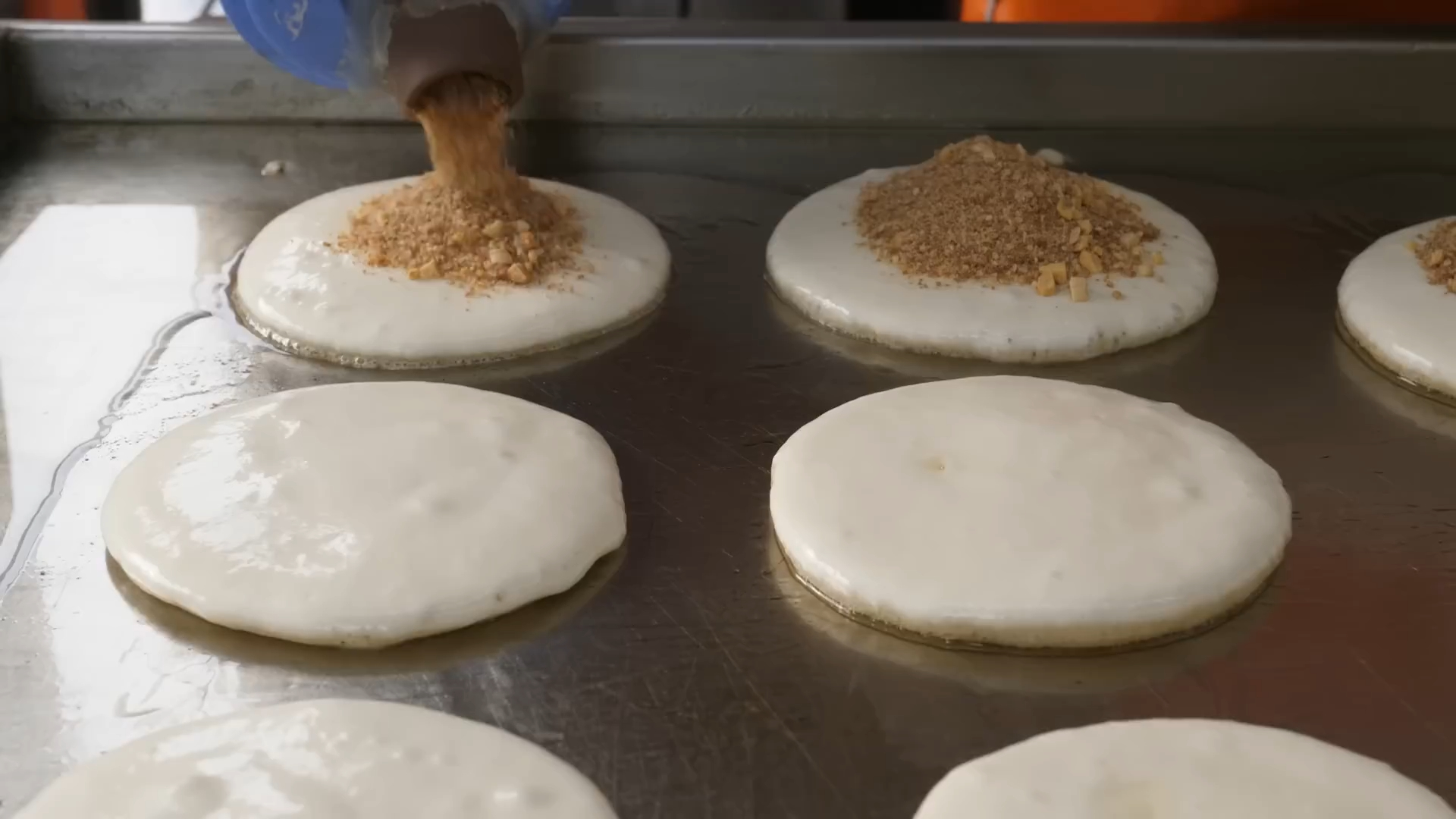 【外国街头美食】韩国街头糖饼 | 韩国糖饼的制作方法