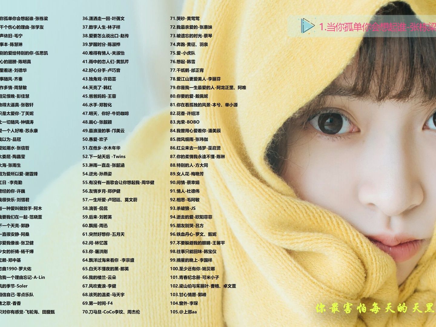 【Hi-Res/华语】一人一首佳曲，8090的青春时光！