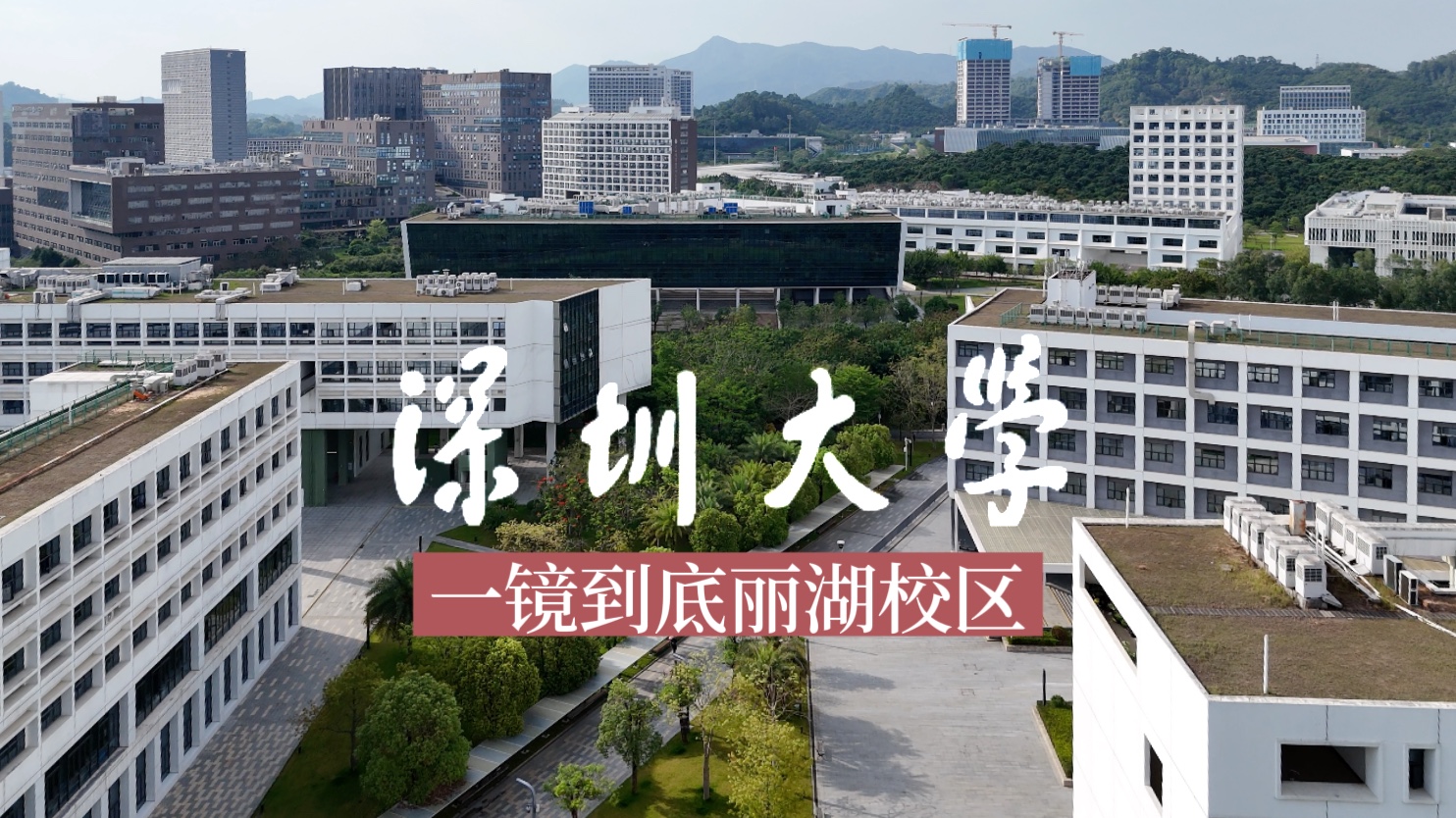 飞越深圳大学丽湖校区一镜到底·深大·航拍校园