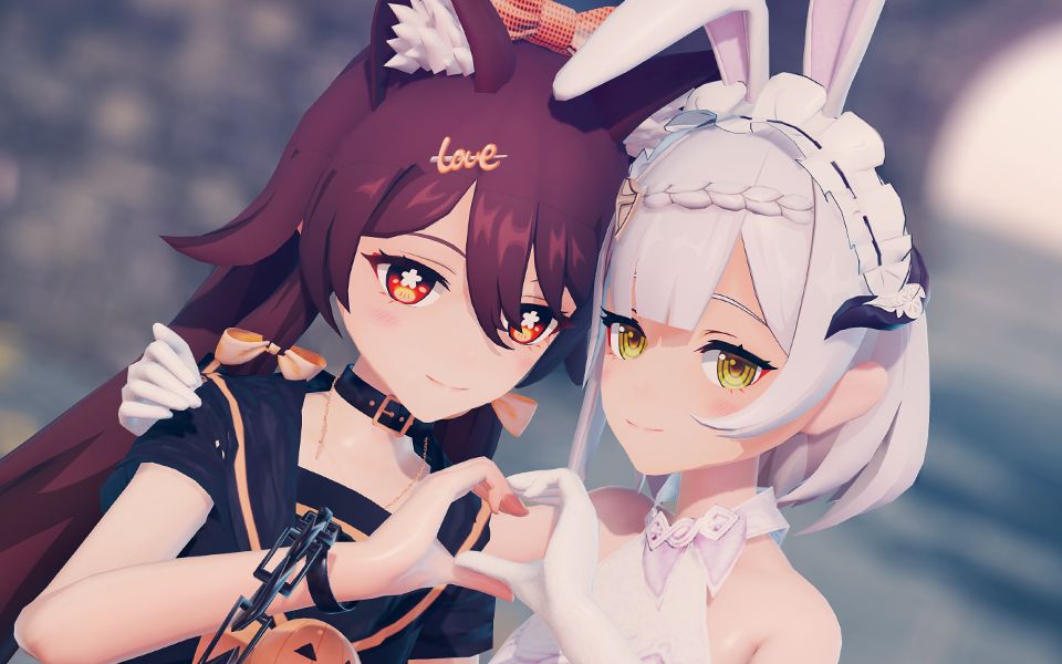 The Great White Rabbit and the Little Gray Wolf ❤️