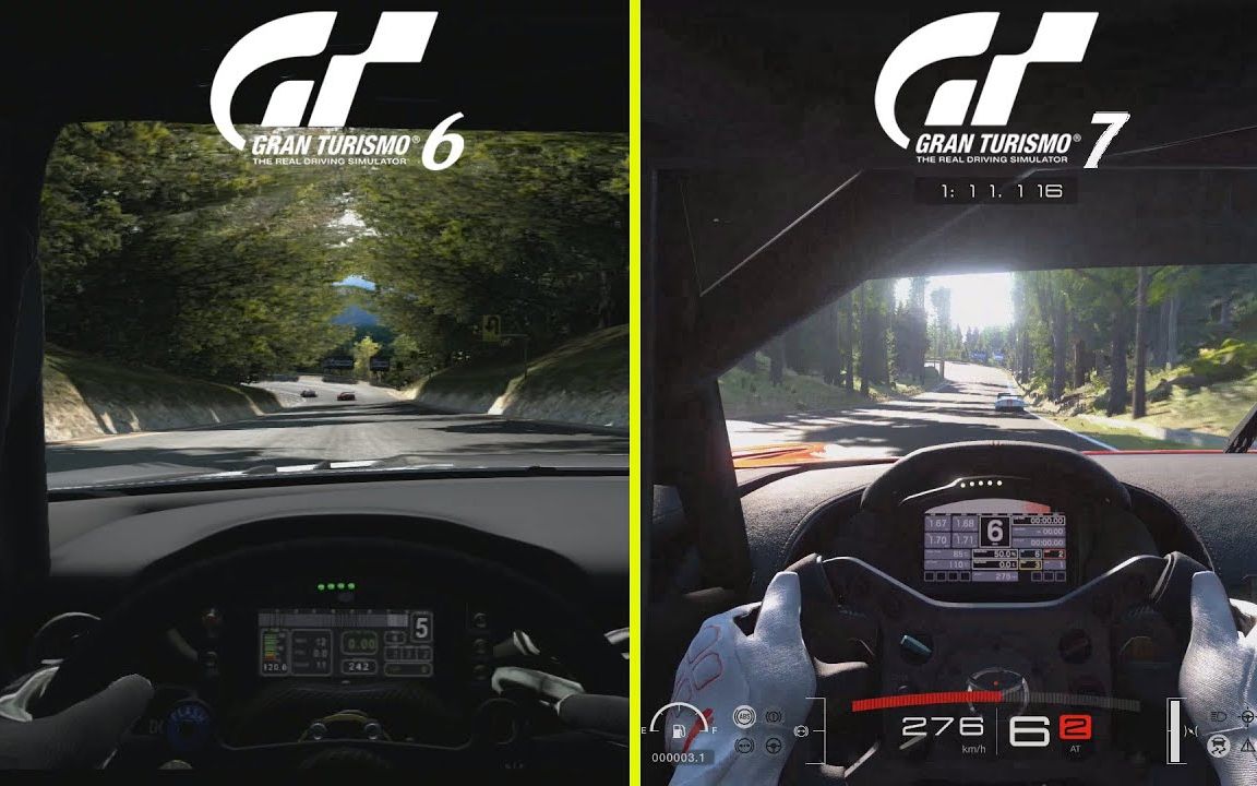 【对比】PS5游戏 GT 6 vs GT 7 画面对比GT赛车 Gran Turismo Graphics Comparison_哔哩哔哩