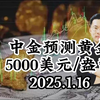 中金预测黄金涨到5000元/盎司