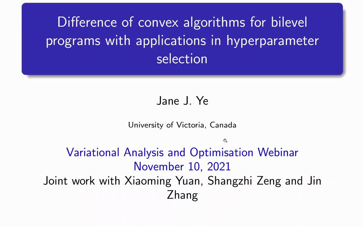 20211109叶娟娟教授variationalanalysisandoptimisationwebinar