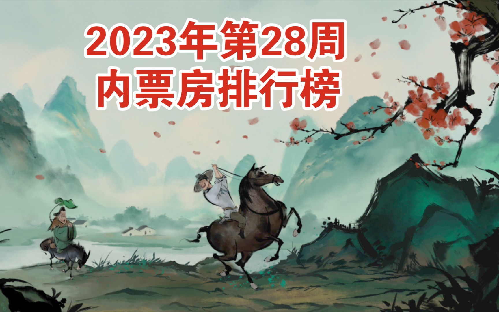 【长安三万里逆跌】2023年第28周内地票房排行榜TOP10(2023710至2023716)哔哩哔哩bilibili