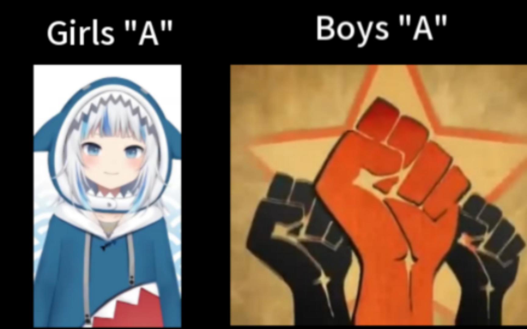 女生的“A”与男生的“A”的区别