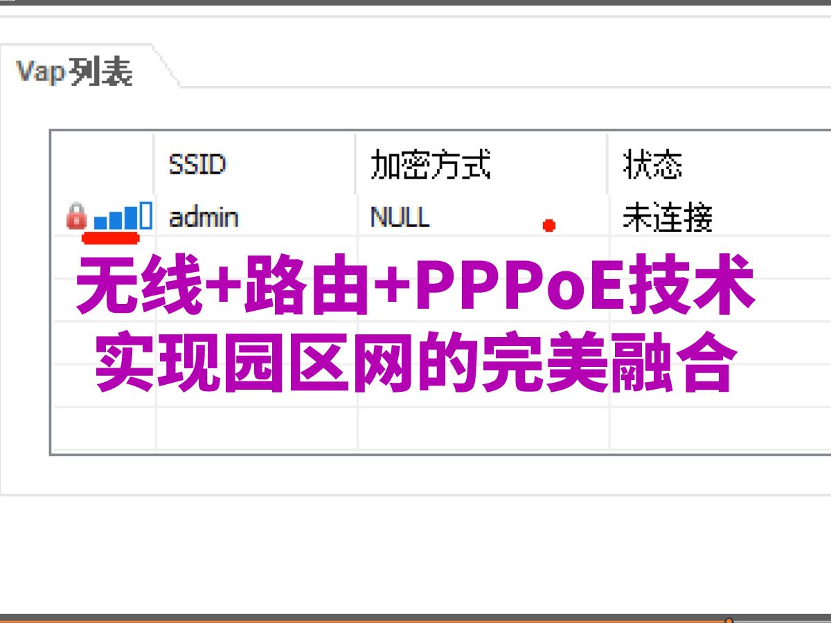 无线+路由+PPPoE技术，实现园区网的完美融合