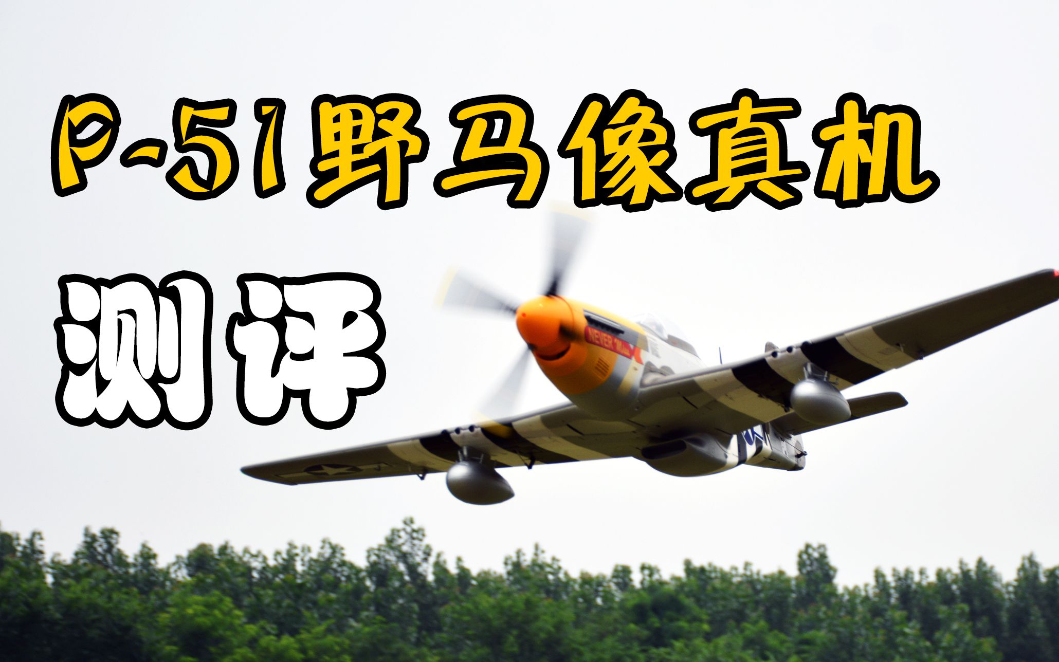 【航模测评】“永不忘记”的战斗机P-51D野马，fms电动1500mm泡沫像真机