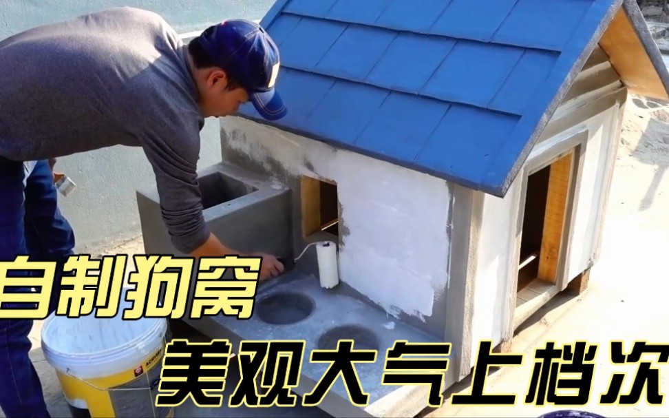 小伙花30元买材料自建狗窝，为爱犬做一个漂亮的家！