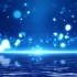 视频素材丨4k梦幻蓝色粒子舞台背景