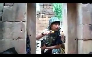 泰国军队与柬埔寨军队交战片段（2008）
