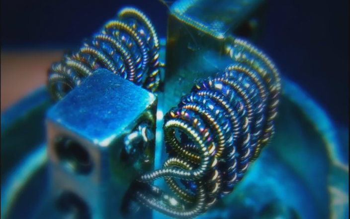 电子烟雾化器花式做丝教程视频-Predator Coil