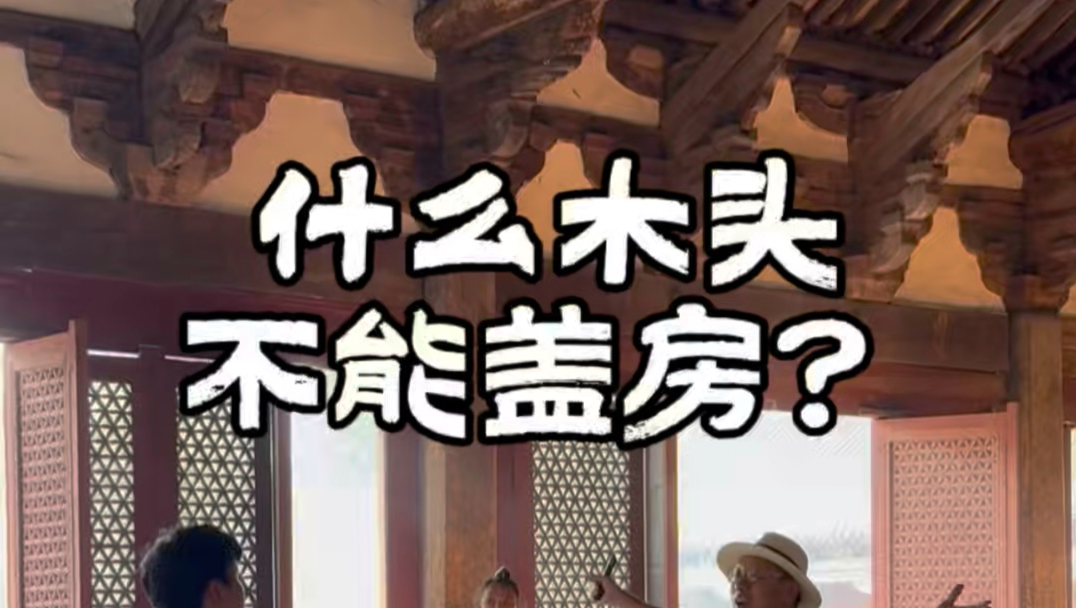 在济源奉仙观，见到了普通人家房屋不敢用的木头．．