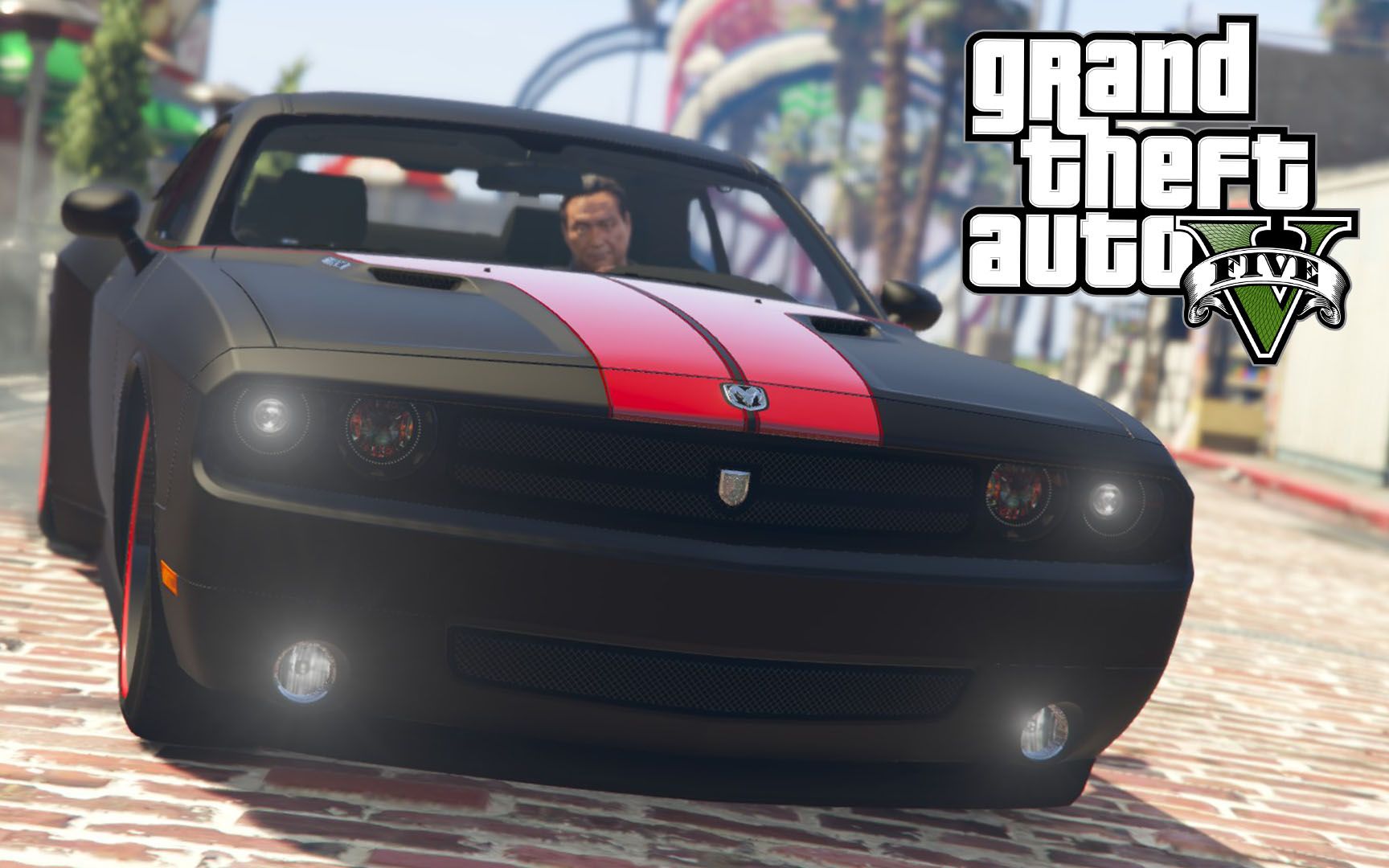 【将将】gta5 道奇挑战者自制赛道实测! dodge challenger
