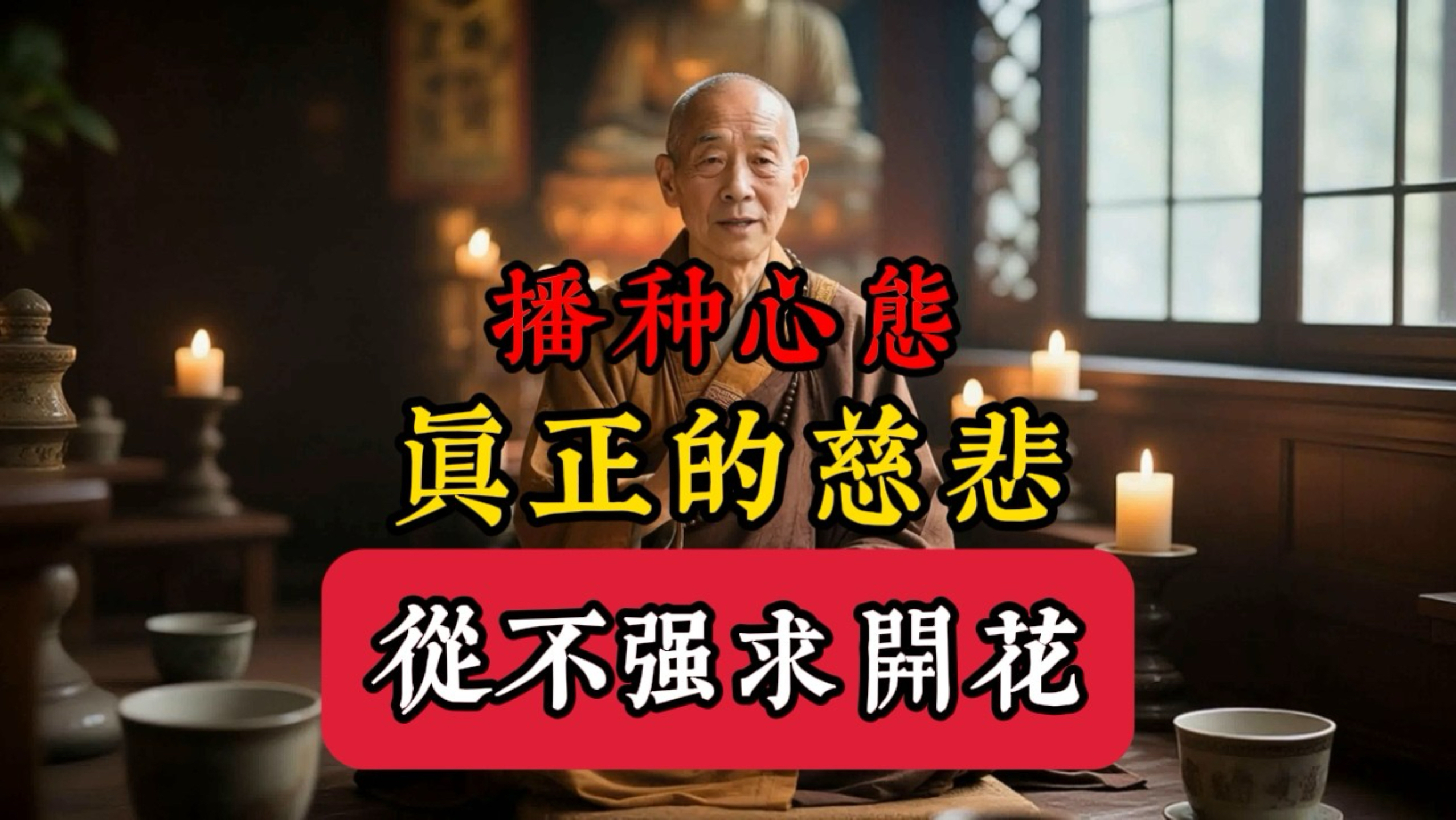 真正的慈悲从不强求开花，学会这一点，你的善意才不会变成执著的枷锁
