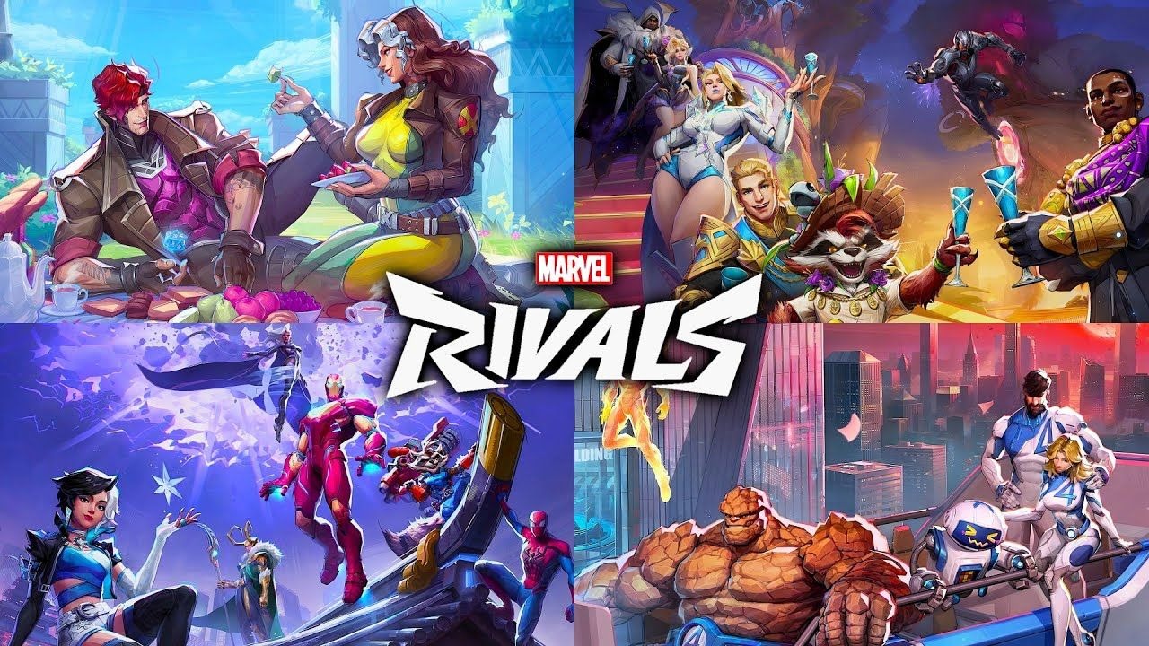 【4K60帧】《漫威争锋》1-5赛季全部主菜单过场动画 | 作者：CJR Gaming