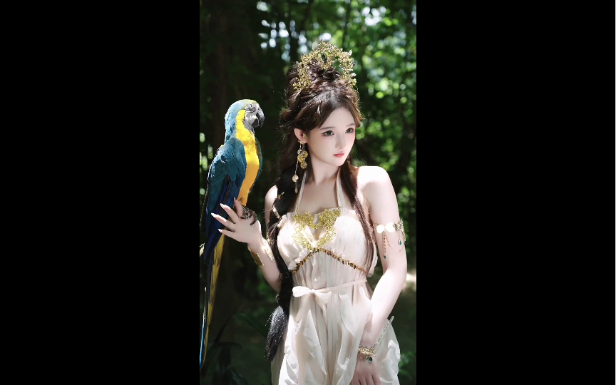 Are you bad? Why don't you let yourself be happy at a beautiful age? #Who can say no to a rainforest elf with a fairy spirit? #Yanoda Rainforest #National Style Gathering