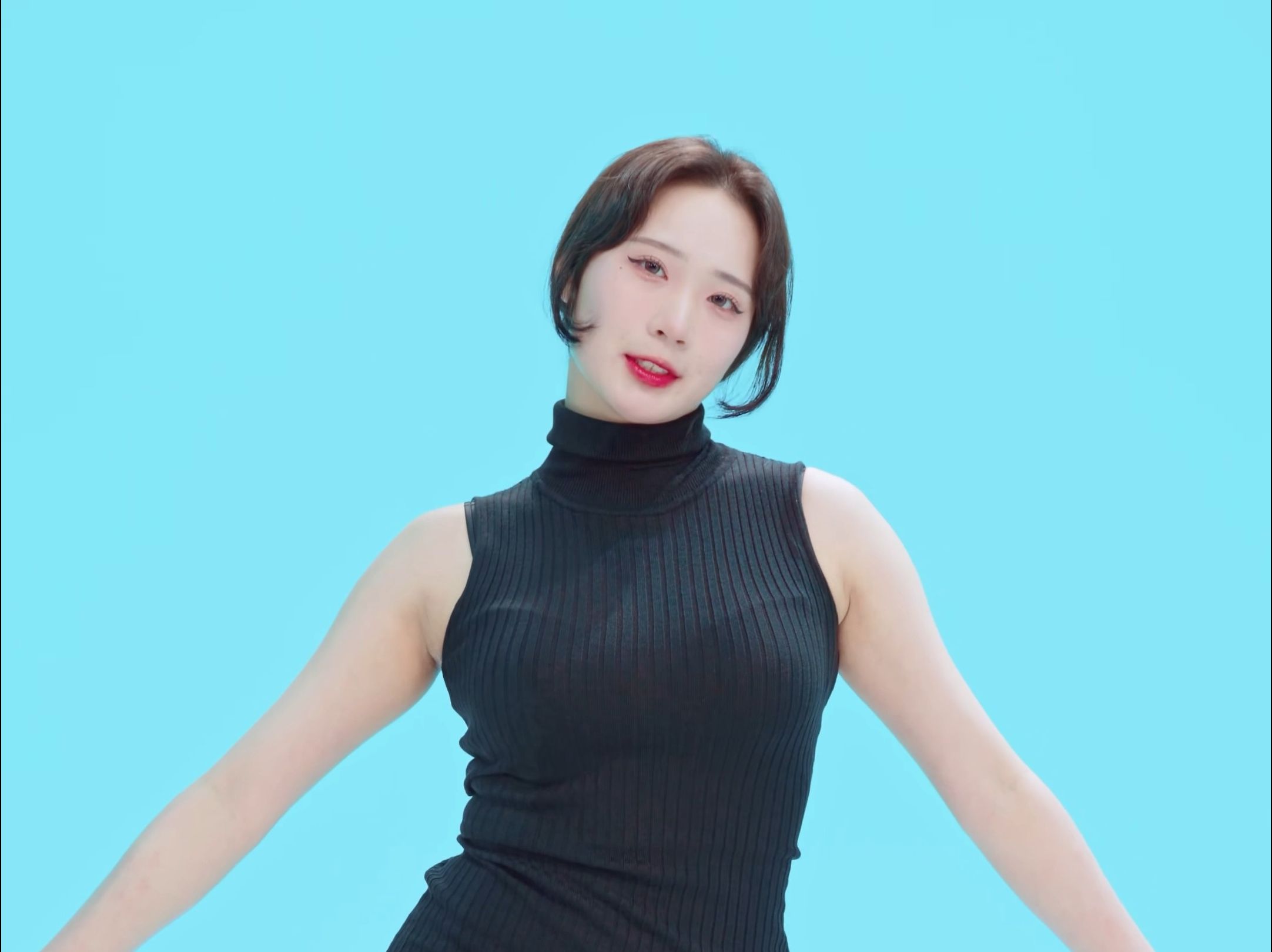 郑仁 miniskirt 毛衣裙