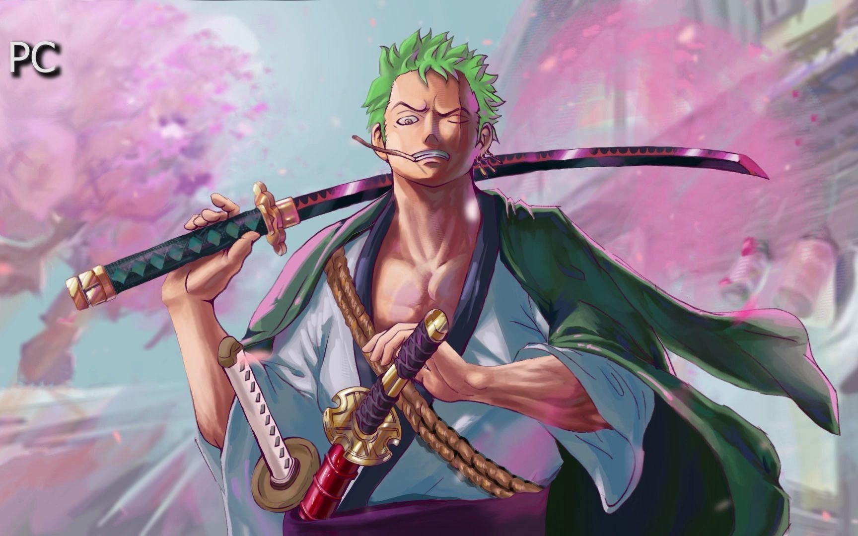 动态壁纸 自制 海贼王 索隆 cybust one piece zoro