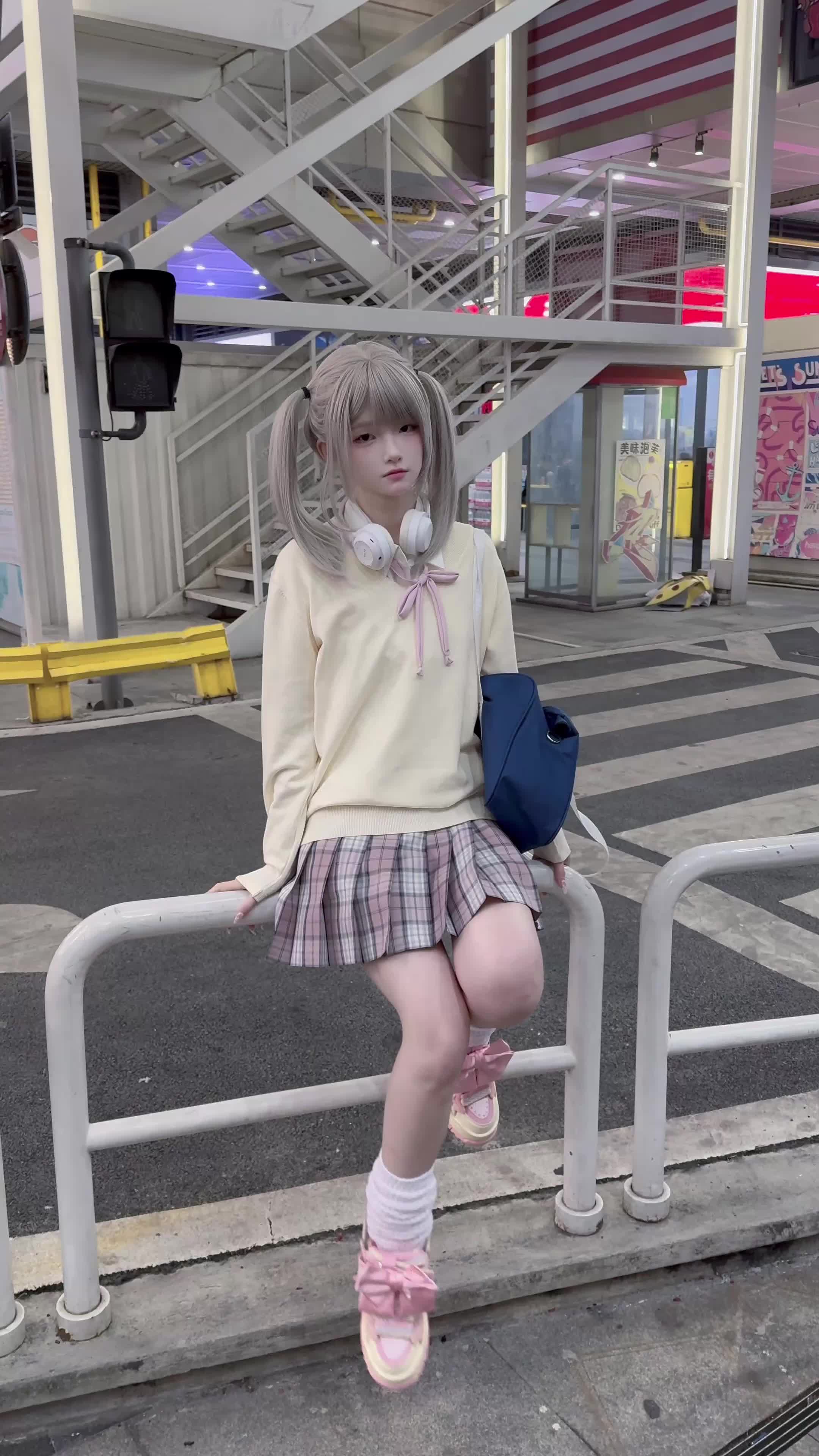 It's yellow and pink today.