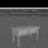 maya建模 简单书桌