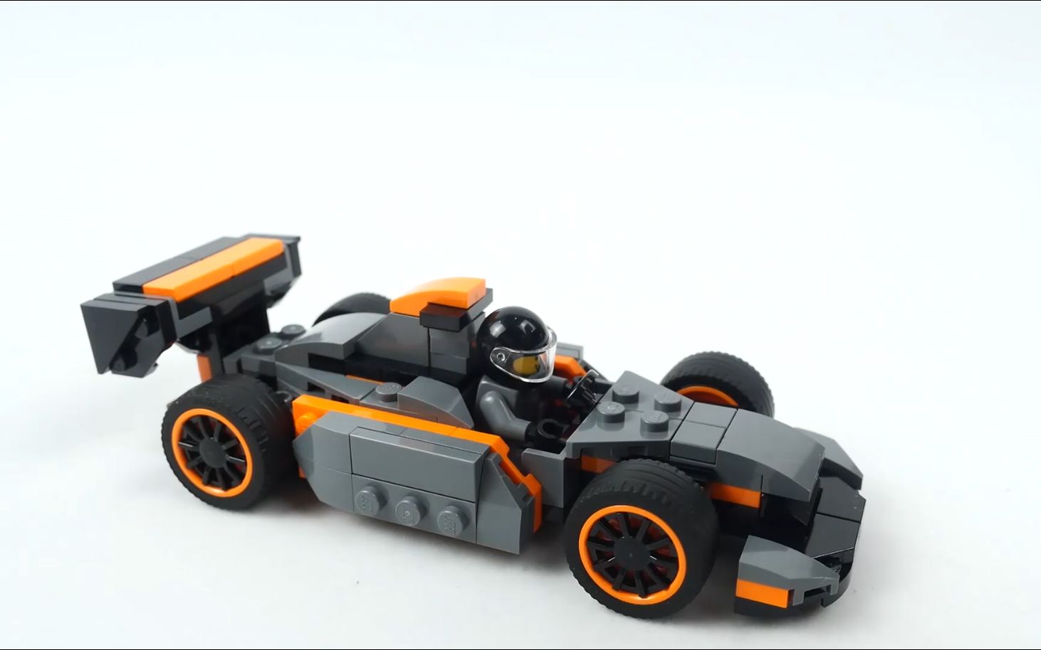 坏雪积木乐高lego超级赛车75892f模式银灰色f1赛车速拼