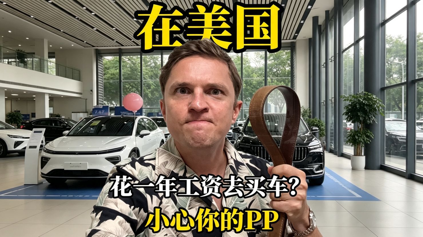 在美国敢花一年工资买车？我爸直接掏出七匹狼！