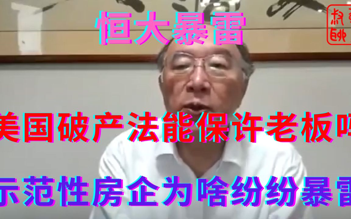 美国破产法能保护许老板吗 证监会的示范性房企为啥纷纷暴雷 躺平叔带你了解 躺平叔带你了解 哔哩哔哩视频