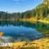 山湖的神奇自然风景--4K自然放松视频与平静的水声