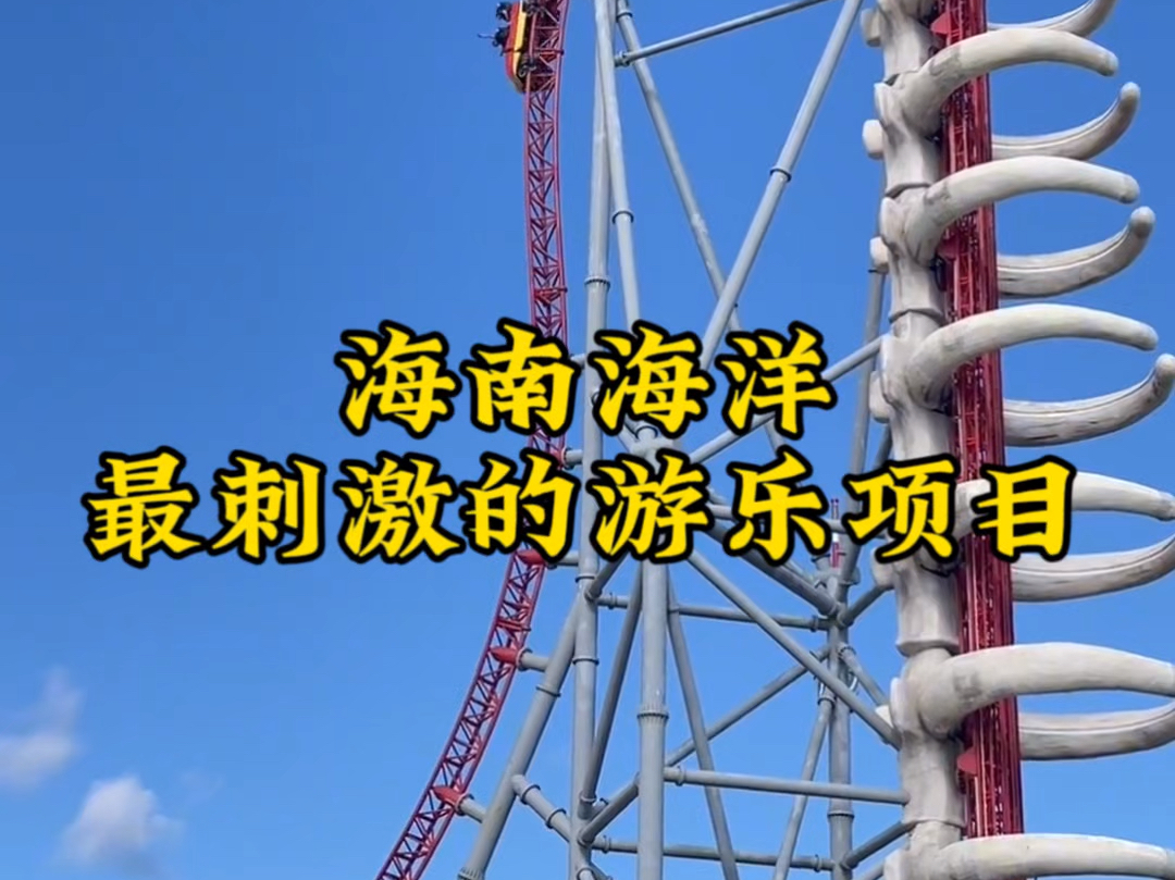 给你一千万，你敢挑战海南海洋欢乐世界最刺激的五大游乐项目？坐一次就会大小便失禁。