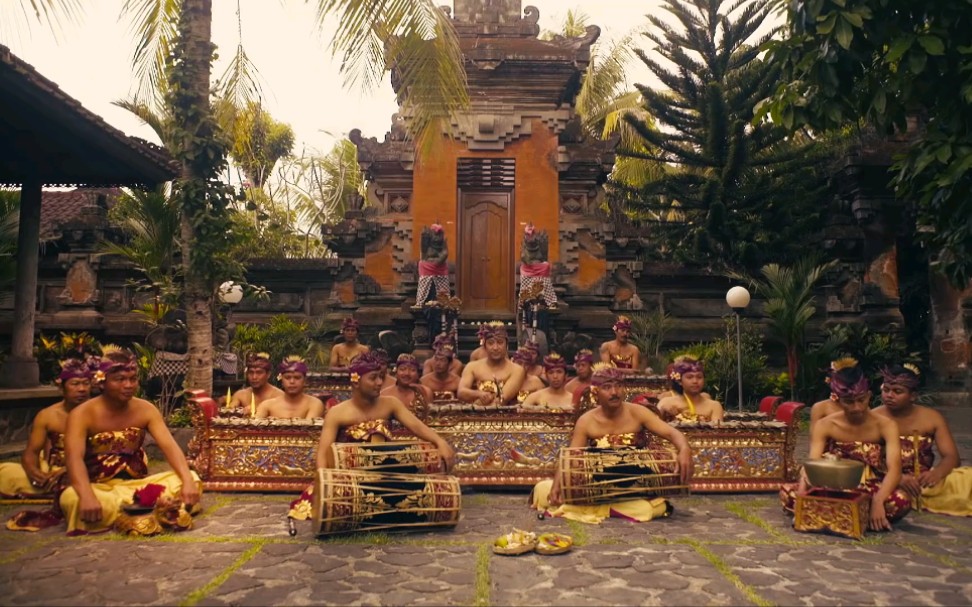 印度尼西亚传统乐器Gamelan 演奏表演