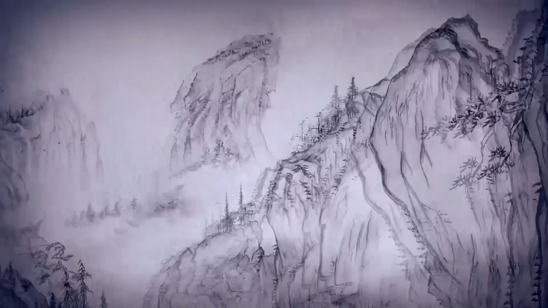 《书简舞》舞台led视频背景高清素材可用于古风通用led舞台背景