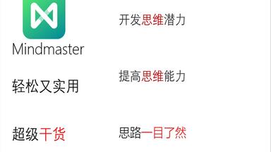 轻松二十分钟 完美掌握<em class="keyword">Mindmaster</em>脑图工具 再也不愁不会做思维导图！