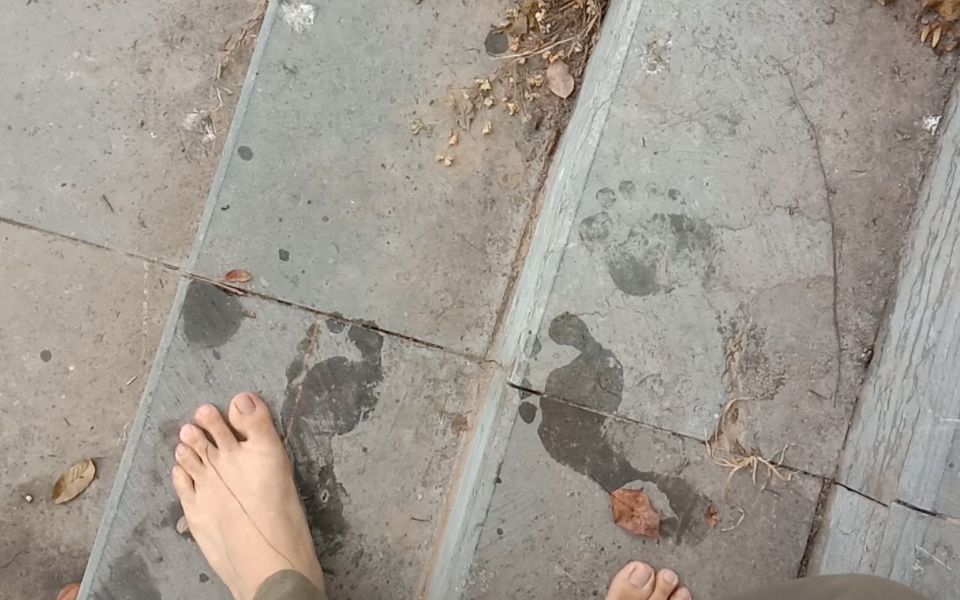 夏日赤足vlog#1 忙碌之余，光脚走在雨后的小路上&为什么赤脚