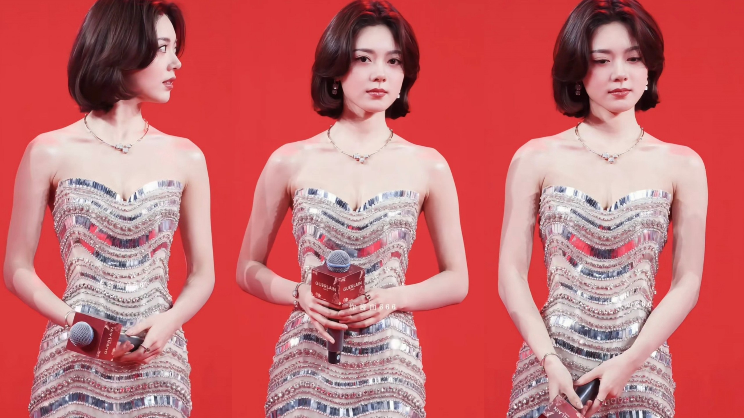 赵今麦长裙 酥胸 美背 超带劲！