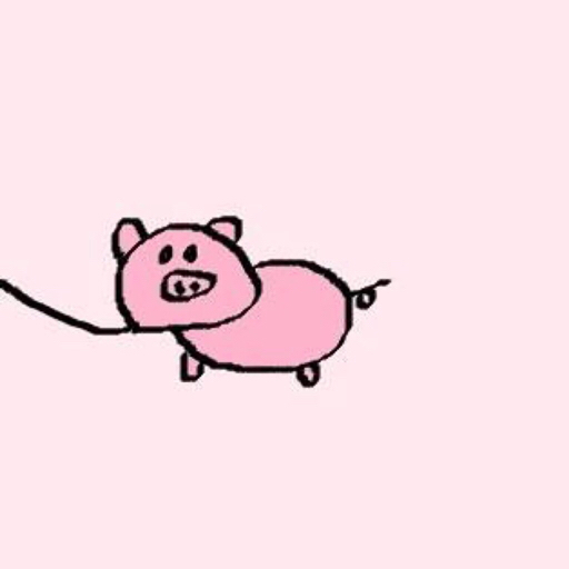 看!在窗角发现了一头猪