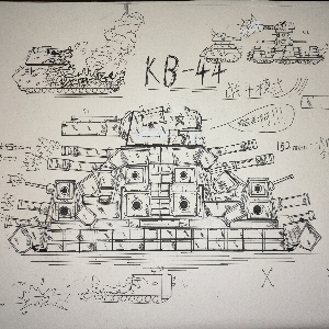 绘画  头条-152mm,kb44坦克 一键反馈 正在缓冲.